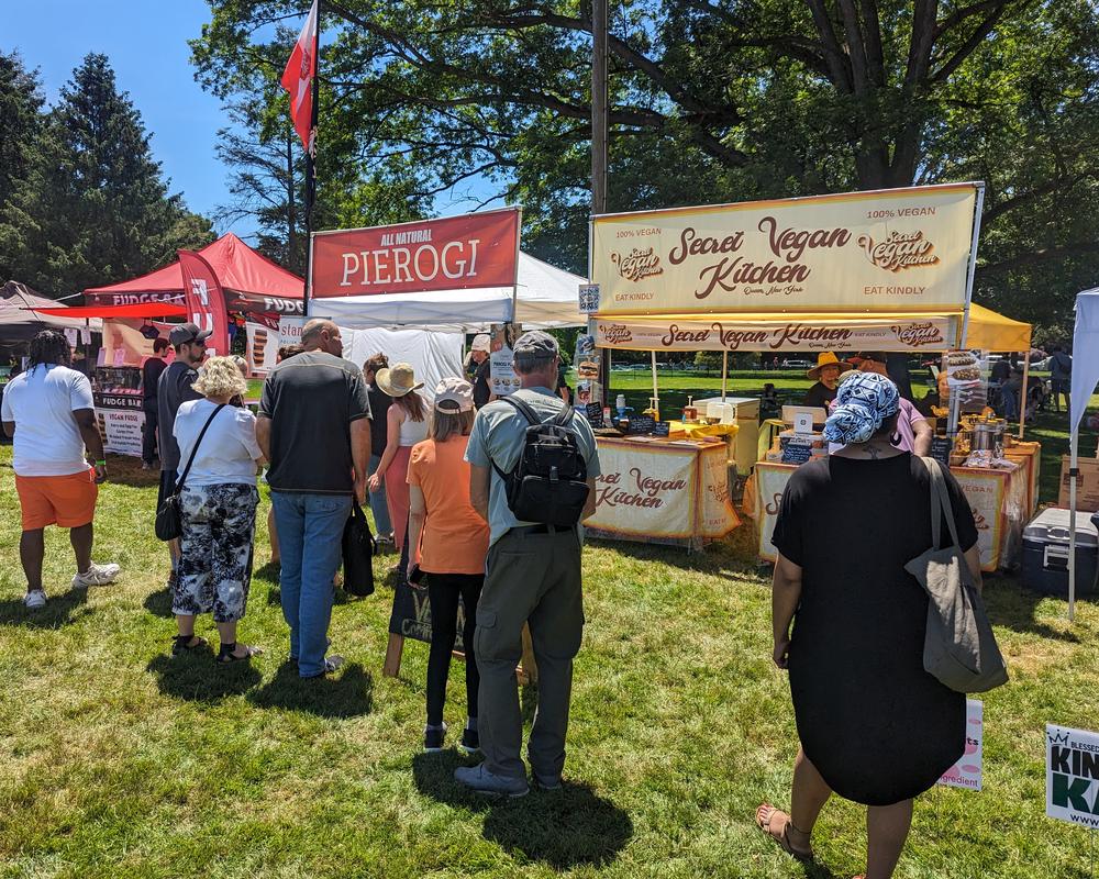 Vegan fudge, pierogi, and Secret Vegan Kitchen.