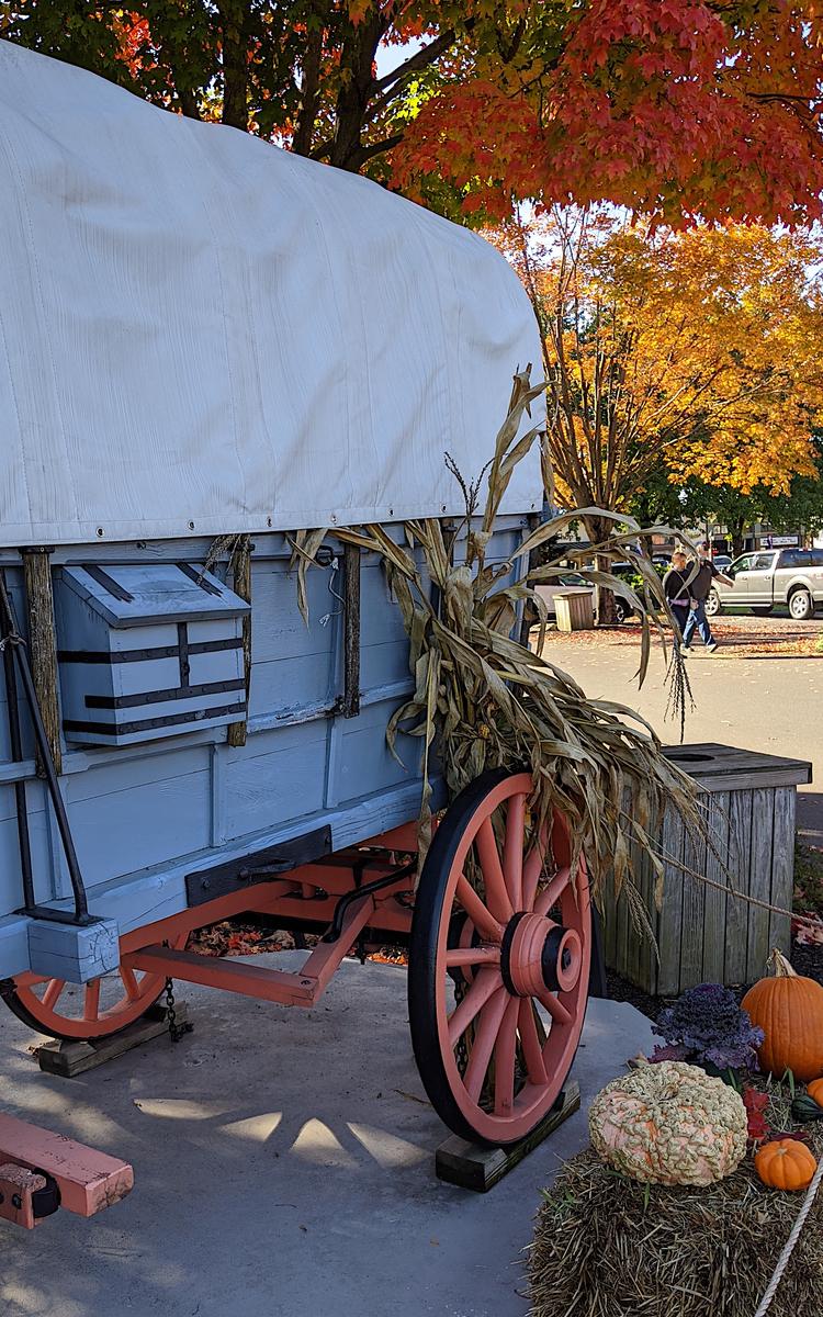 Even crowded places like Kitchen Kettle Village in nearby Intercourse, PA, get into the spirit of the season.